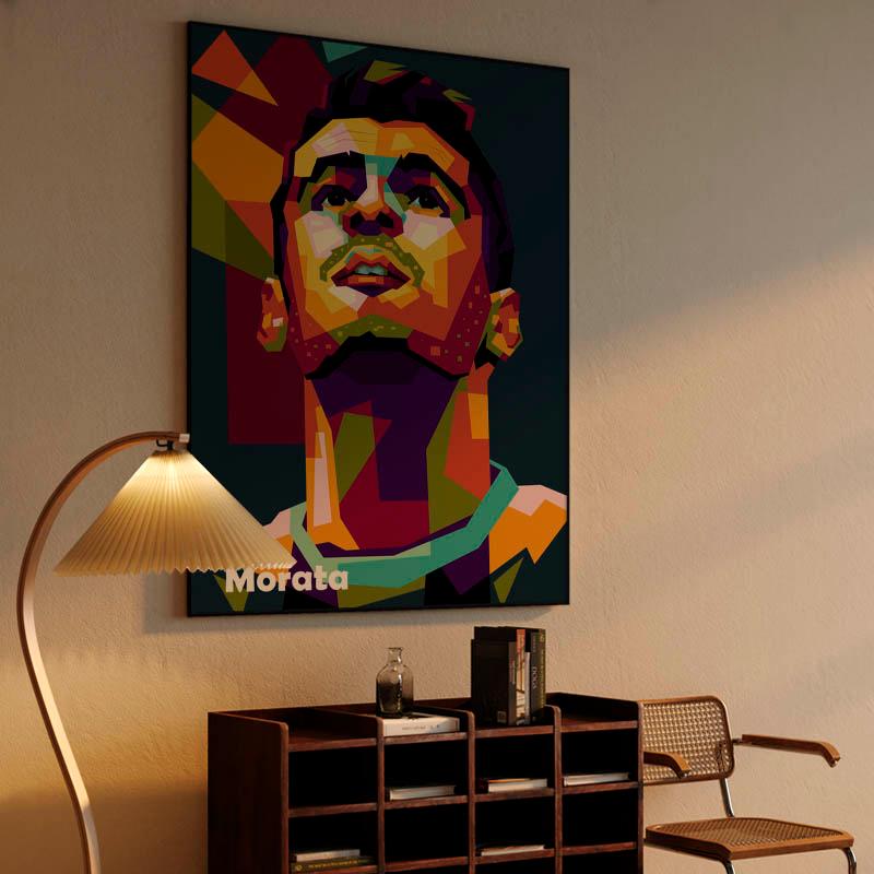 Alvaro Morata in wpap pop art