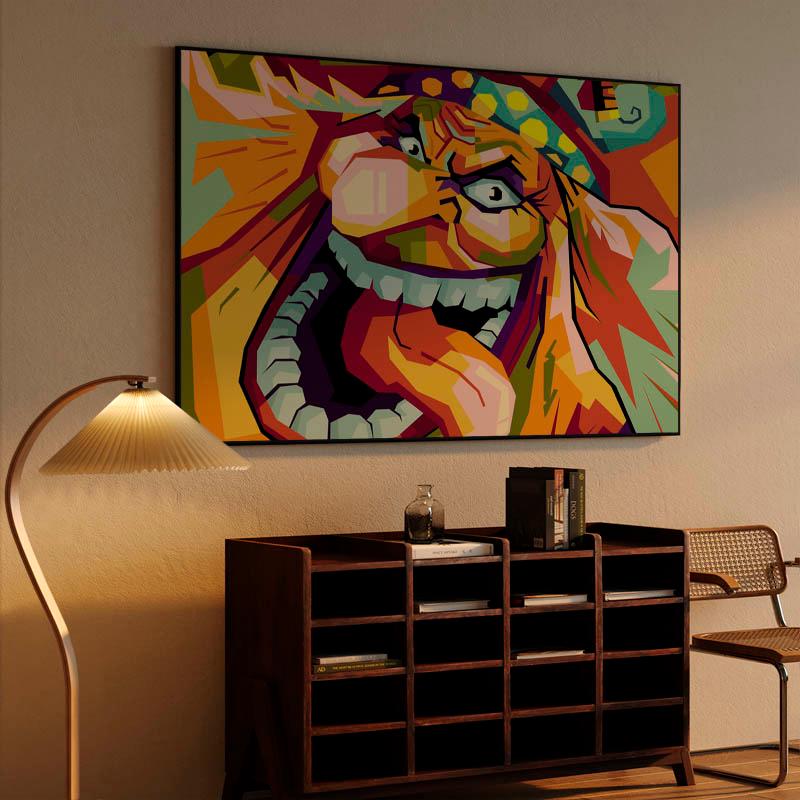 Character Anime One Piece in wpap art