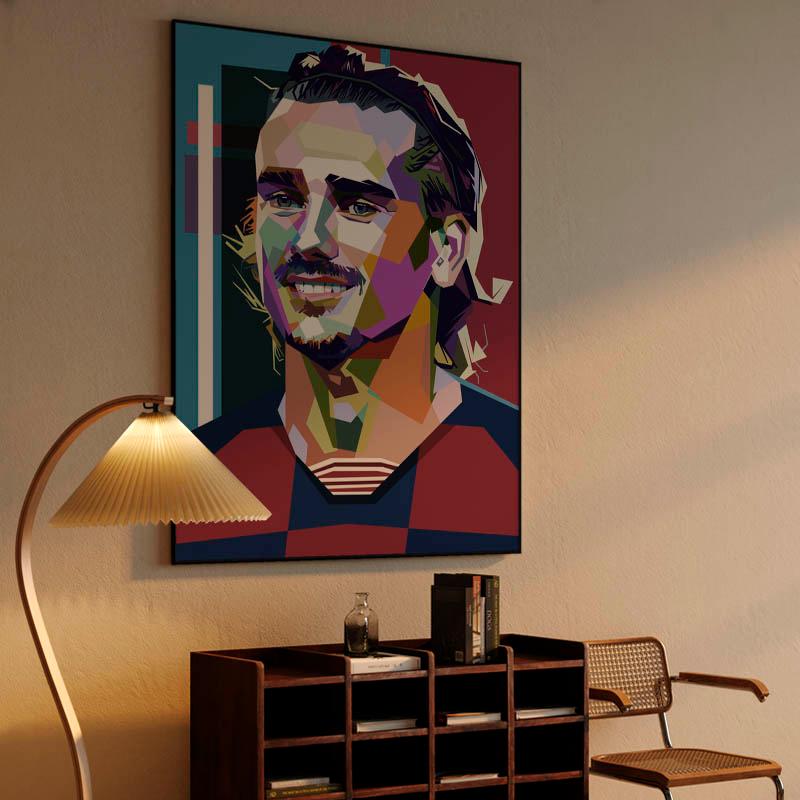 Antoine Griezmann in wpap pop art