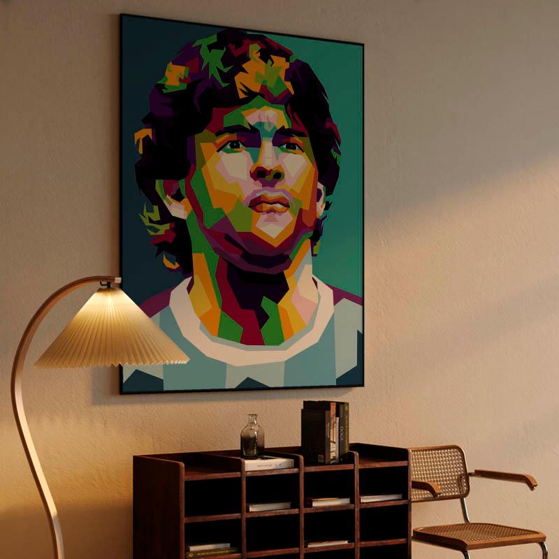Legend football world DIEGO MARADONA POP ART