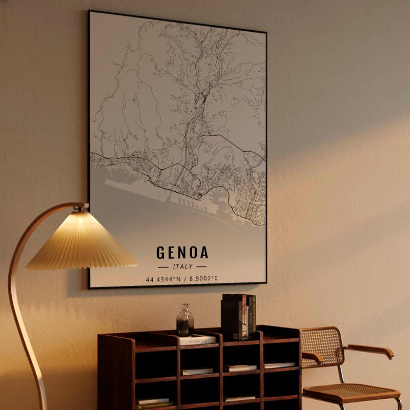 Genoa map