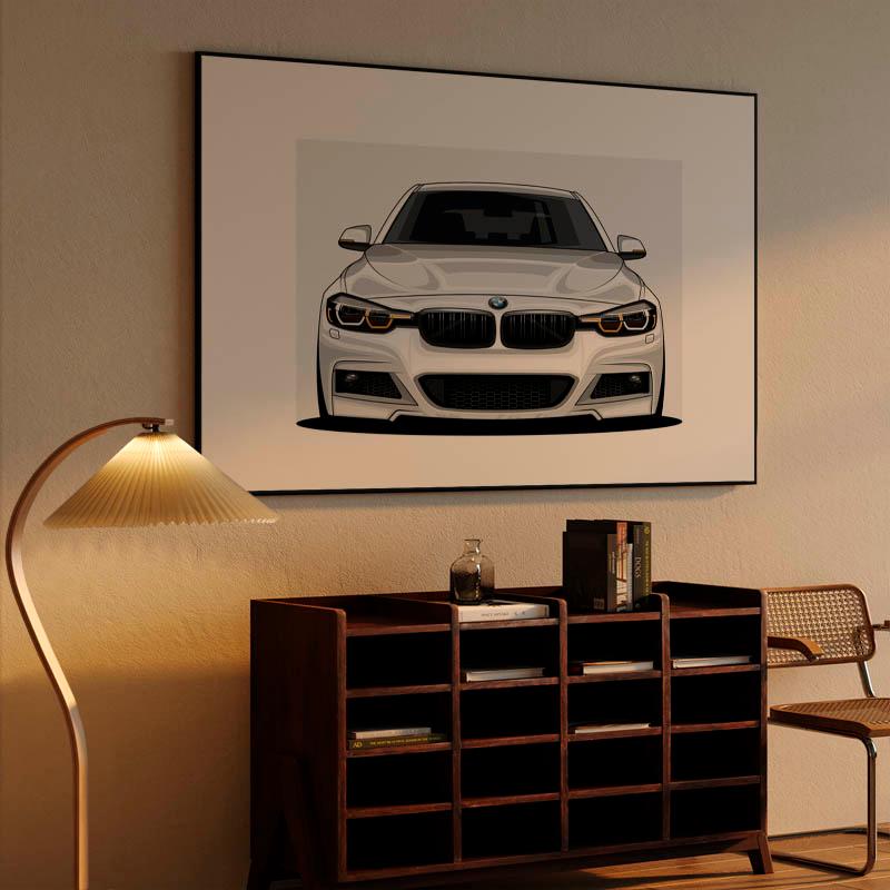 BMW 3 Series Car Canvas Audi