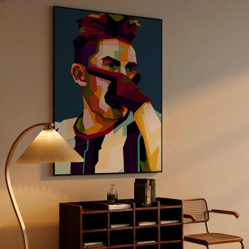 Popular Football Dybala mask in wpap art