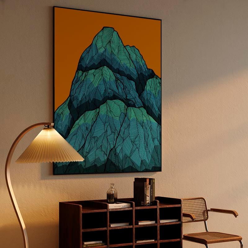 The tall green peaks