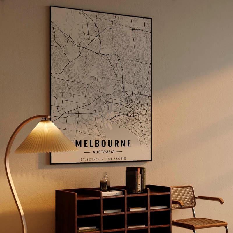 Melbourne map
