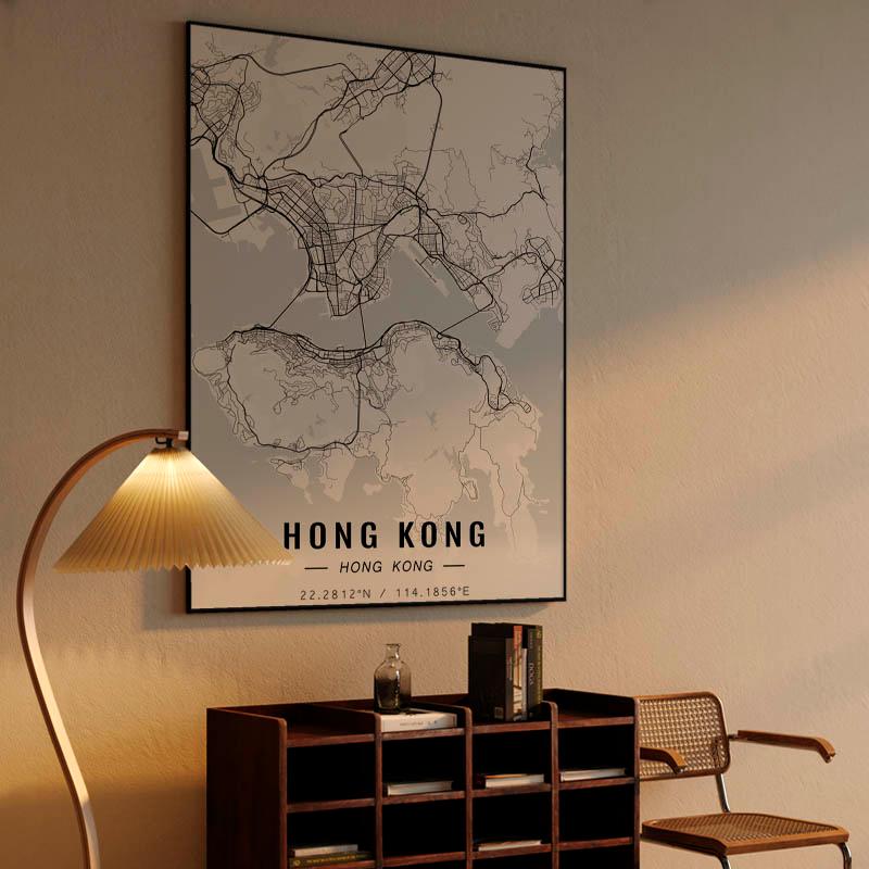 Hong Kong map