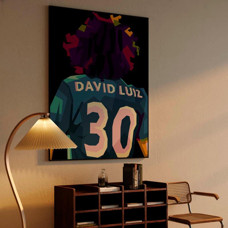 David Luiz in wpap pop art