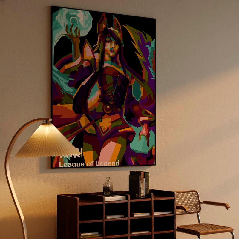 Ahri League Of Legend in pop art