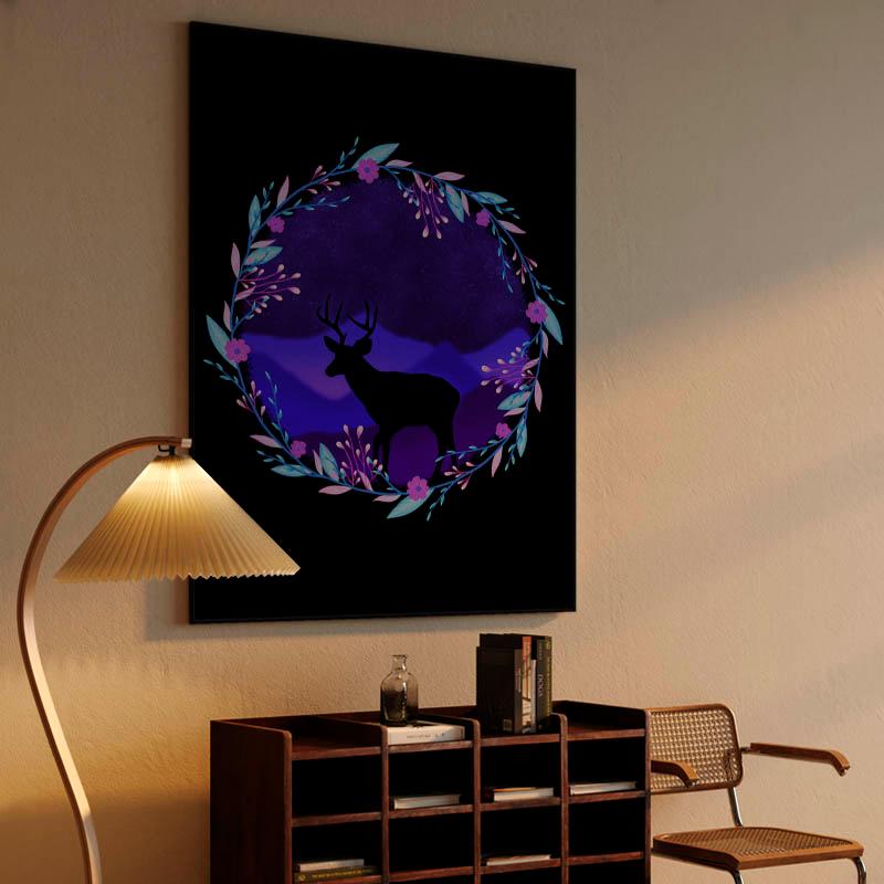 Deer dream landscape