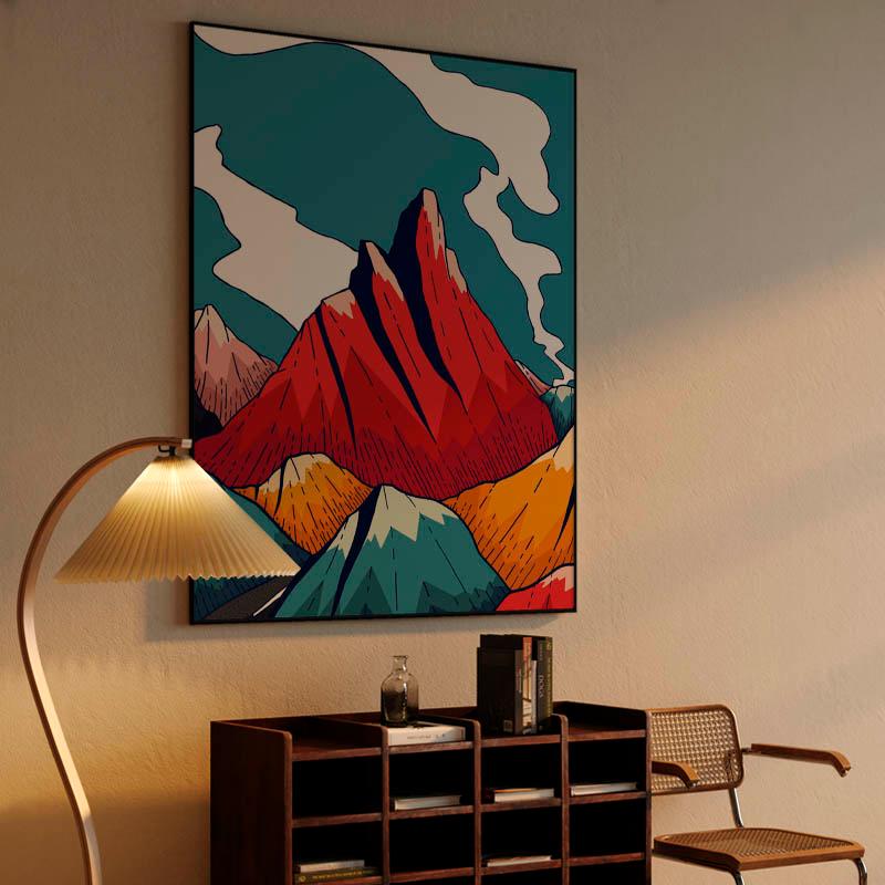 Smoke trail mountains