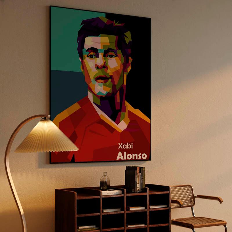 Xabi Alonso in amazing pop art