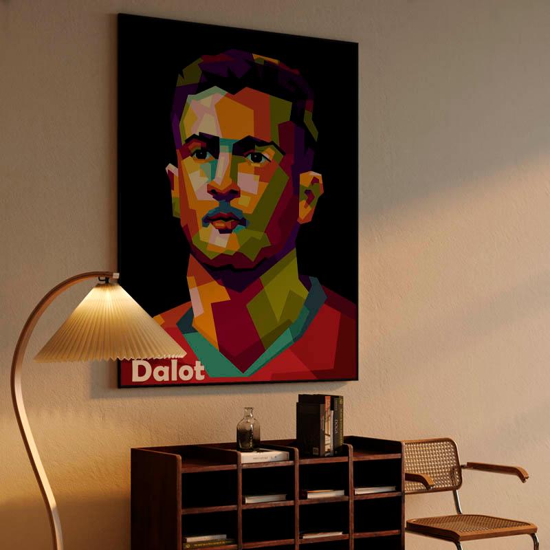 Trending football Diogo Dalot in Pop art