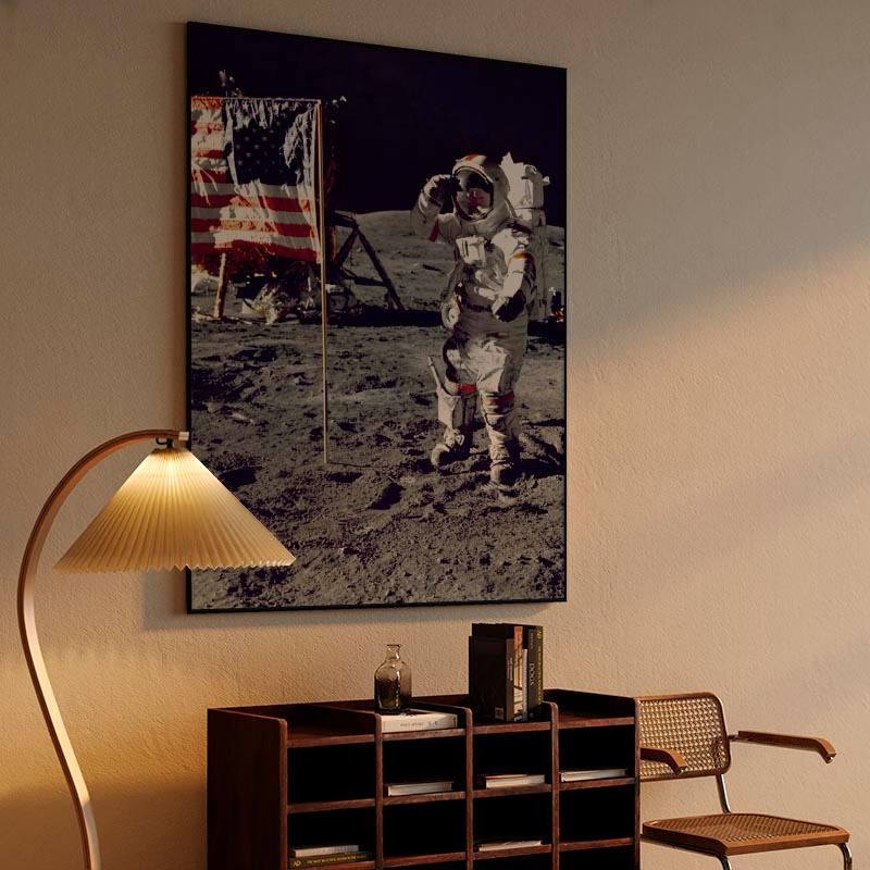 Astronaut on The Moon Canvas