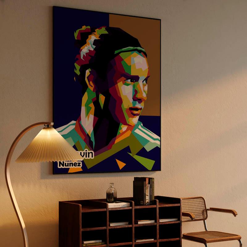 Darwin Nunez in trend Football pop art