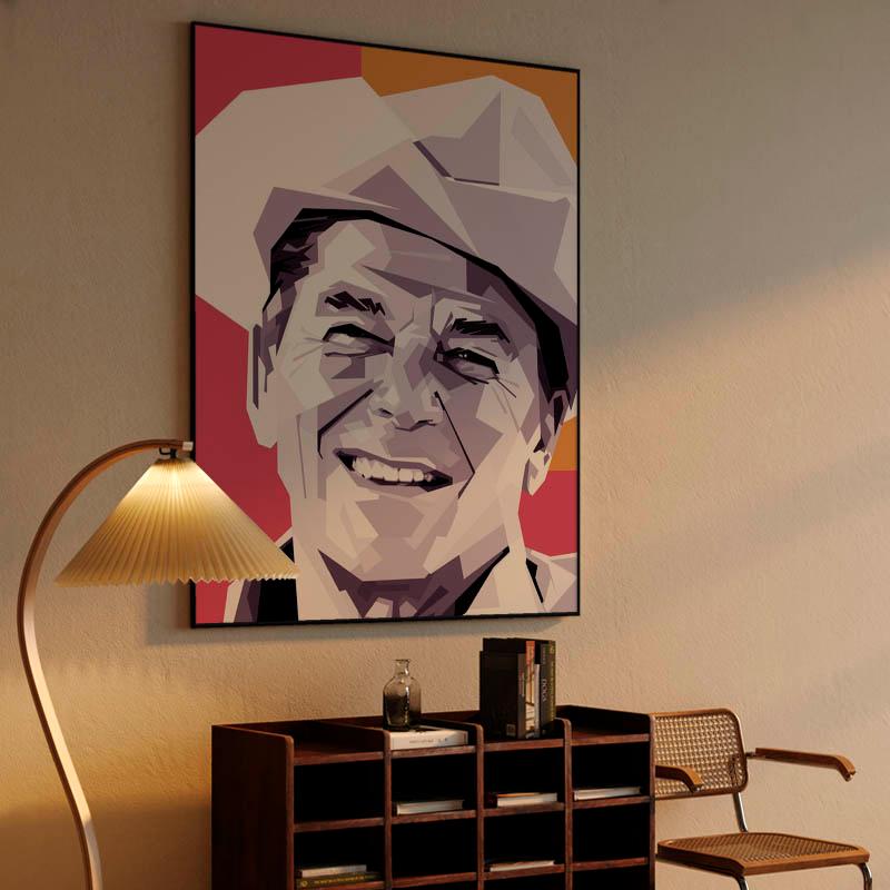 Ronald Reagan black &amp; white