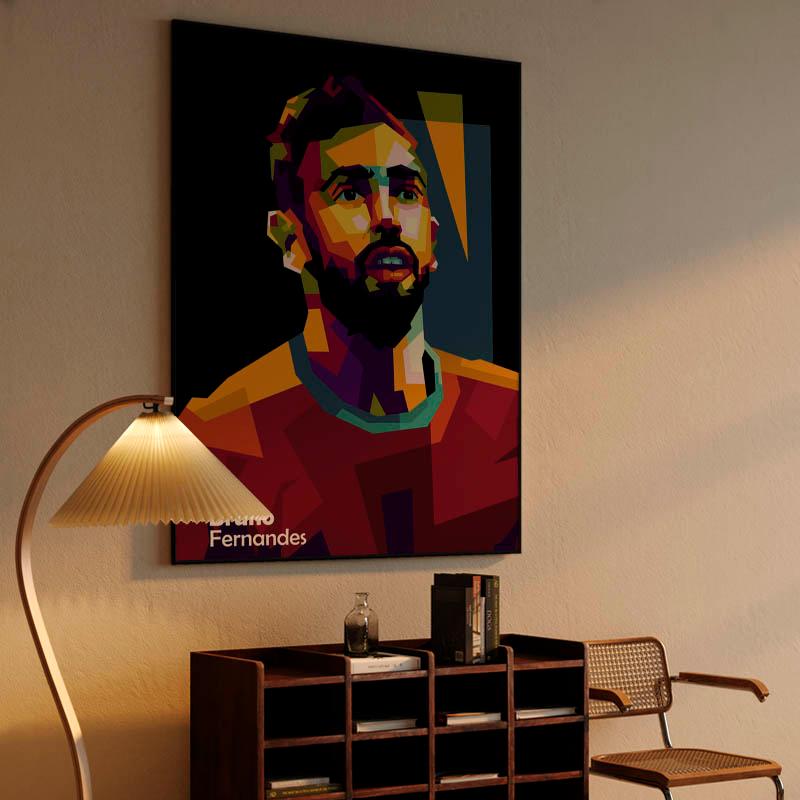 Bruno Fernandes in wpap pop art