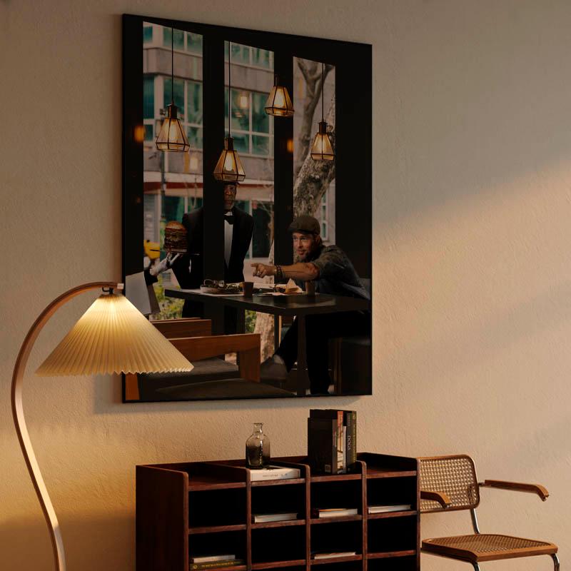 Morgan Freeman stalks Bradd Pitt