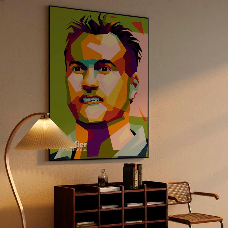 Didier Deschamps in wpap pop art