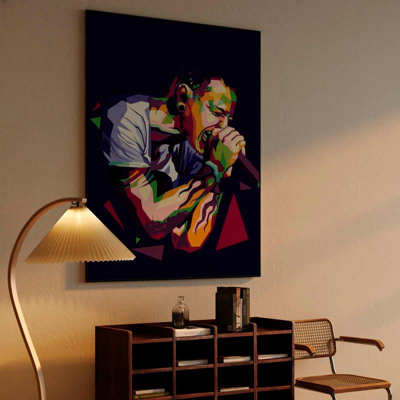 Chester Bennington in illustration