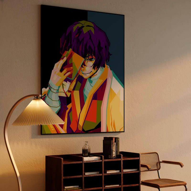 Anime Osamu Dazai in Pop art