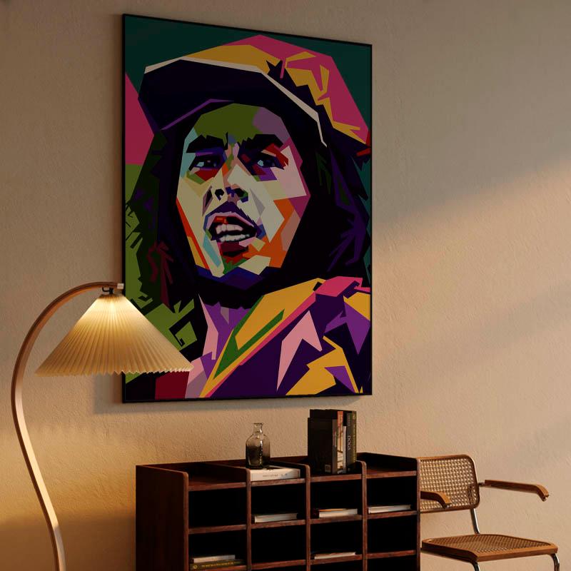 Bob Marley wpap pop art