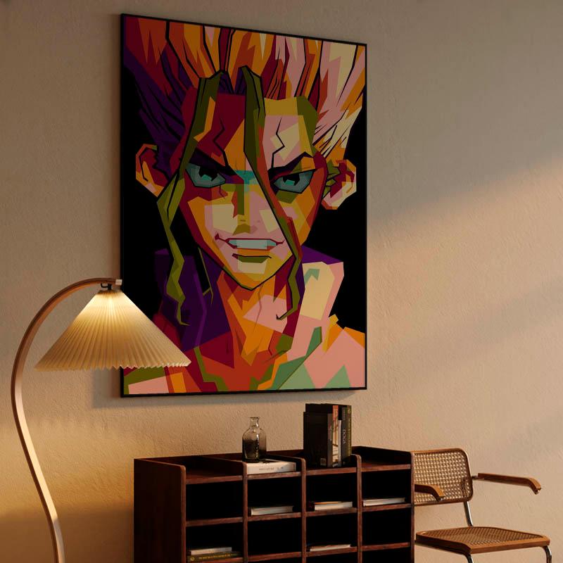 Anime Dr.Stone in wpap pop art