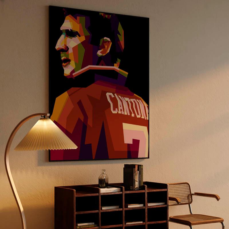 Eric Cantona in wpap pop art