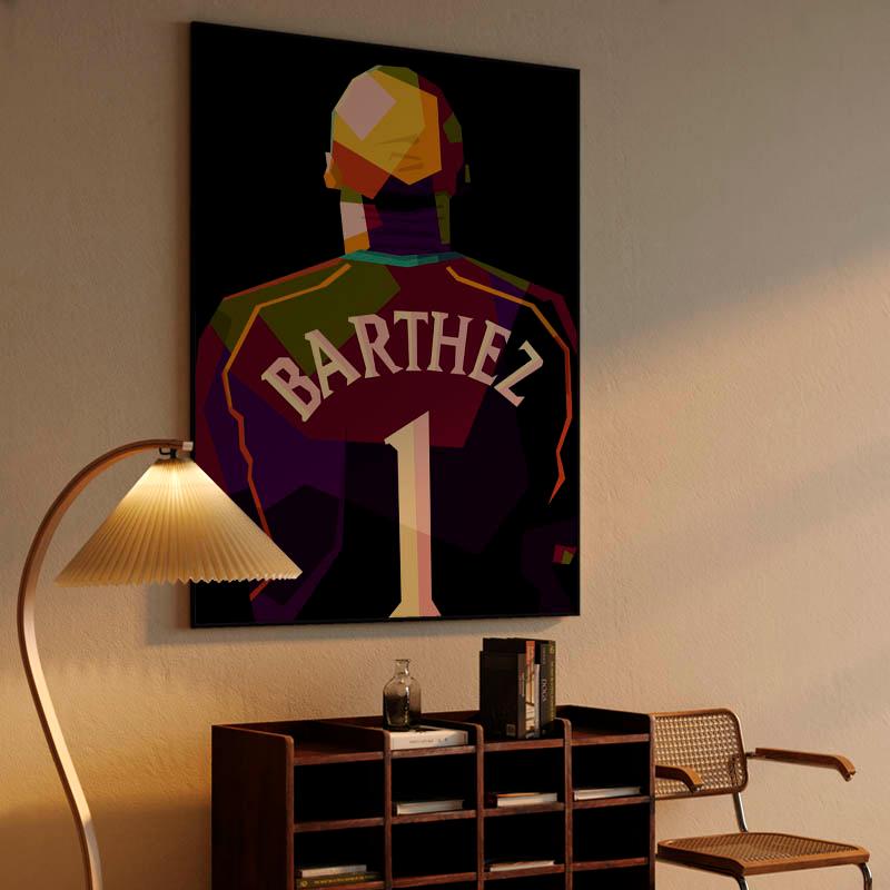 Fabien Barthez in wpap pop art