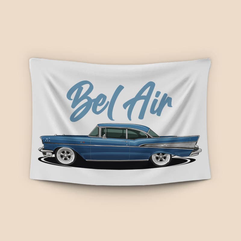 Chevrolet Bel Air 1957 Car Canvas Chevrolet