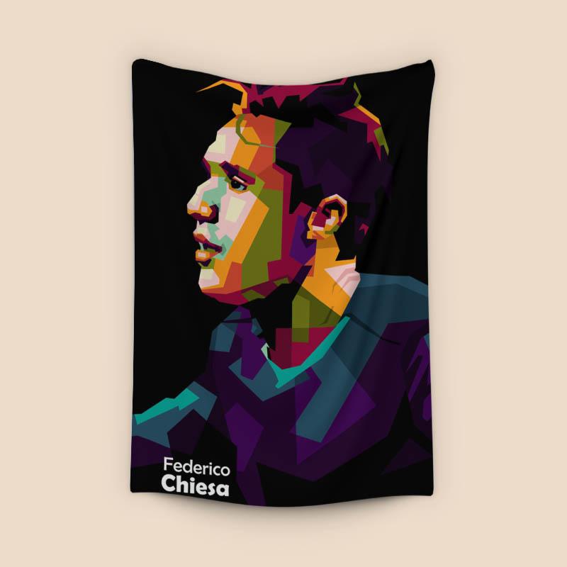 Federico Chiesa in wpap pop art