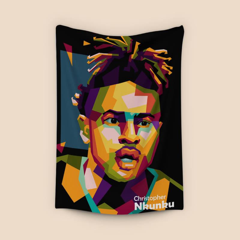 Christoper Nkunku in wpap pop art