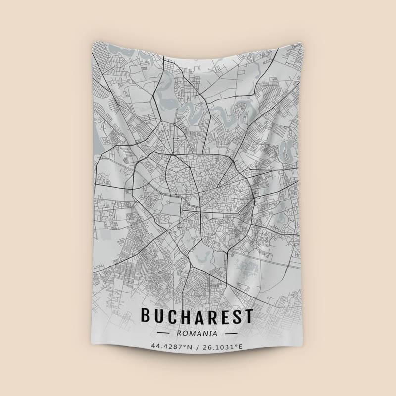 Bucharest map