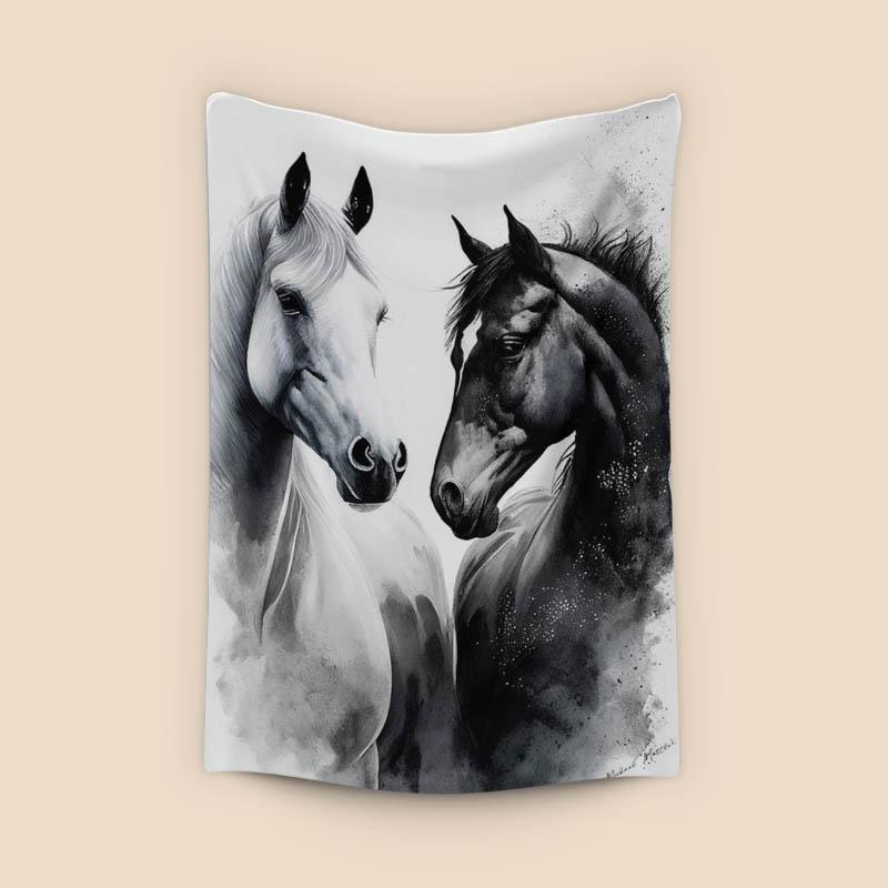 Black and White Horse 