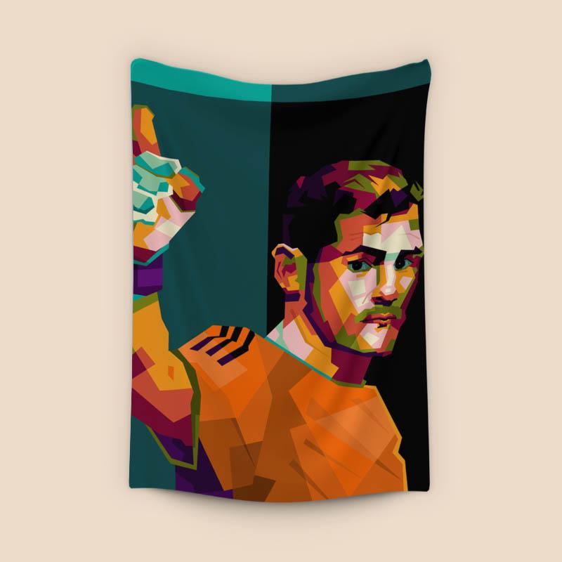 Iker casillas in wpap pop art