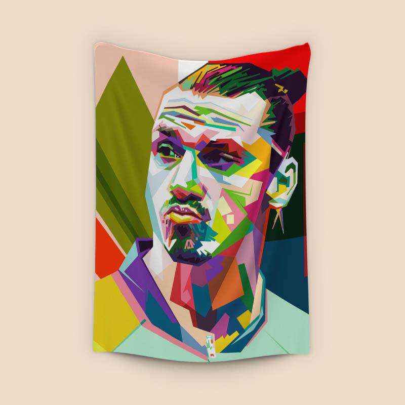 Zlatan Ibrahimović in wpap pop art