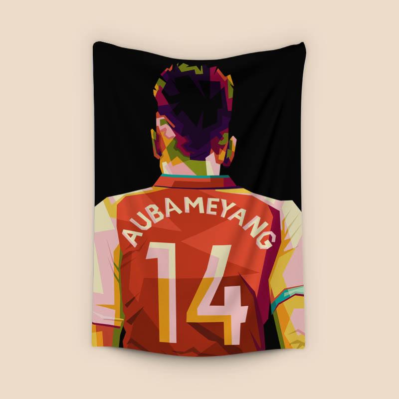Emerick Aubameyang in amazing pop art