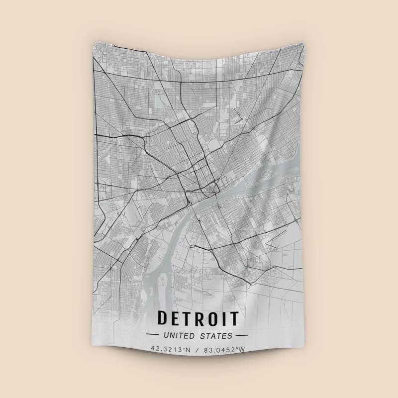 Detroit map
