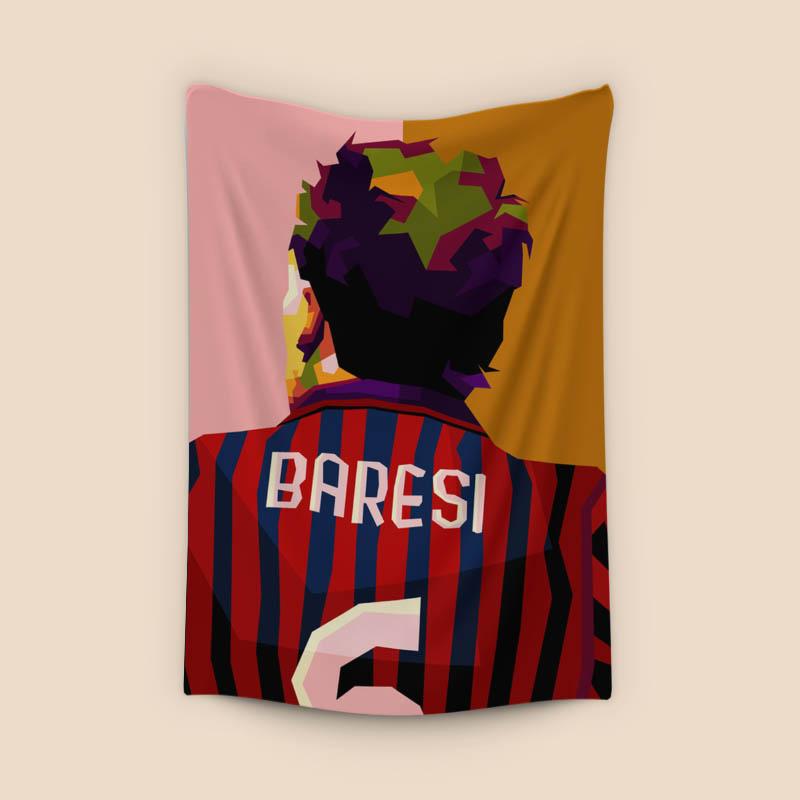 Franco Baresi in wpap pop art