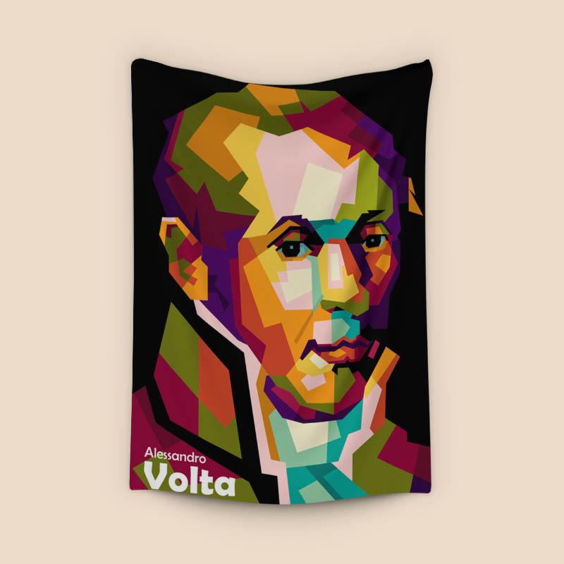 Alessandro Volta in pop art
