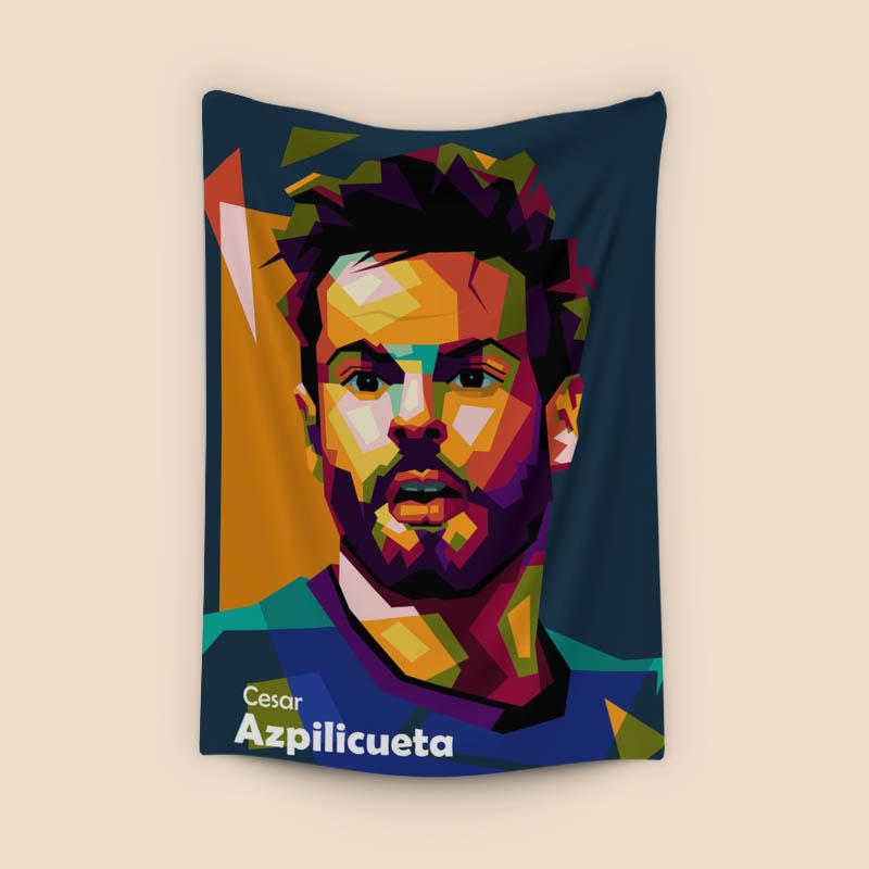 Cesar Azpilicueta in amazing pop art