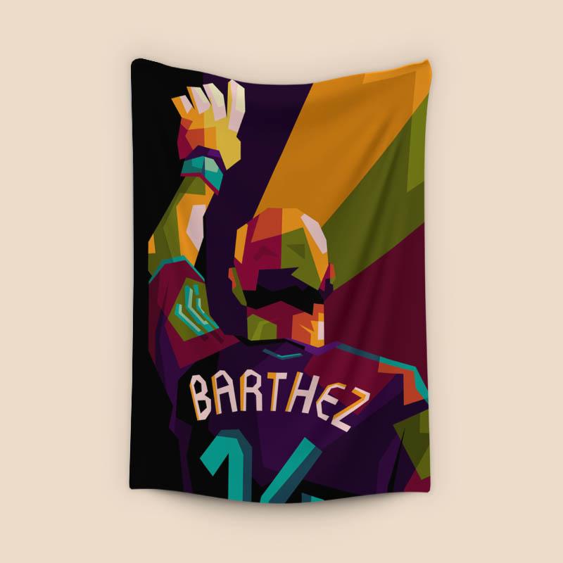 Football legends Barthez in wpap art