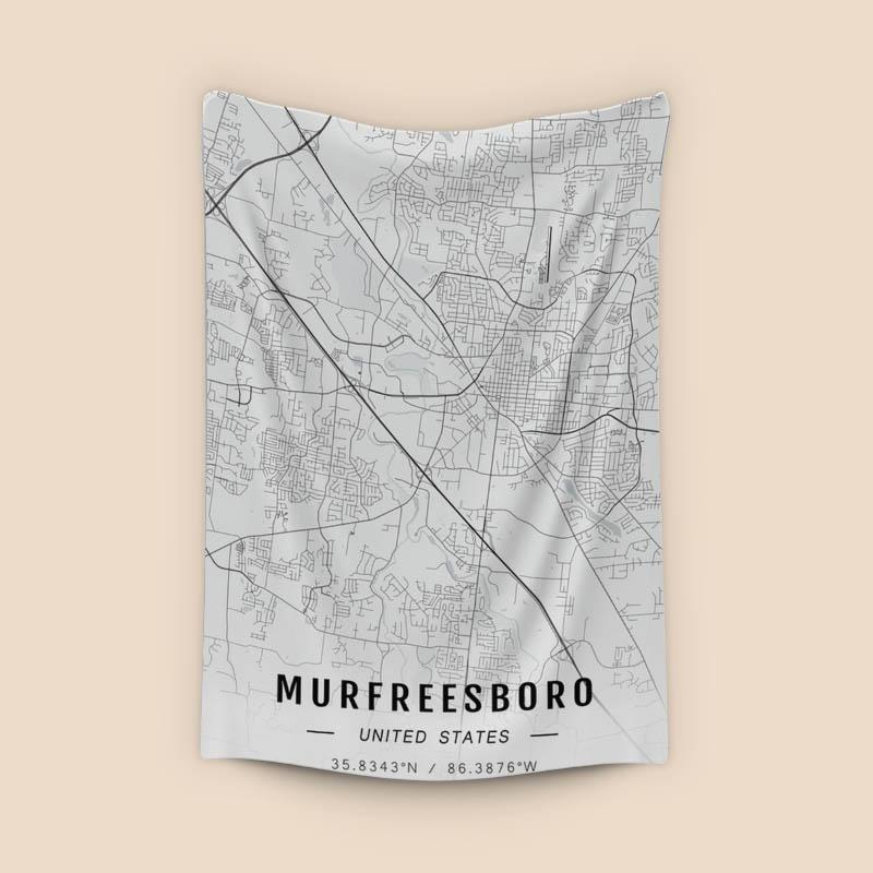 Murfreesboro map