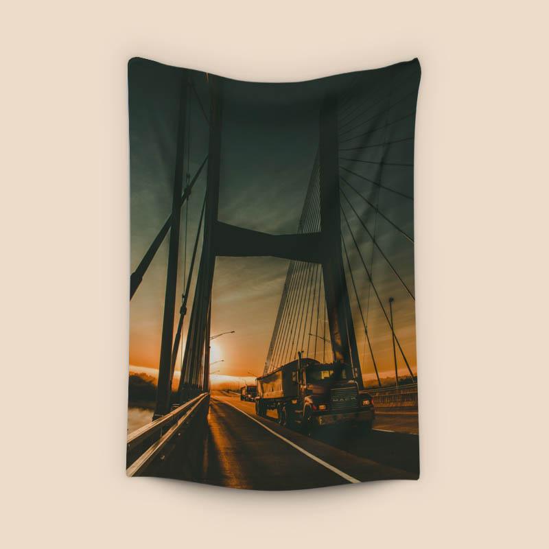 Mack Truck on Bridge