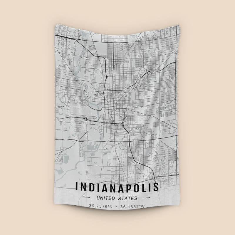 Indianapolis map