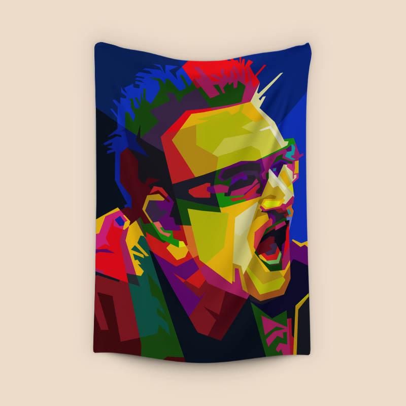 Bono U2 Pop Art WPAP – Canvas Print