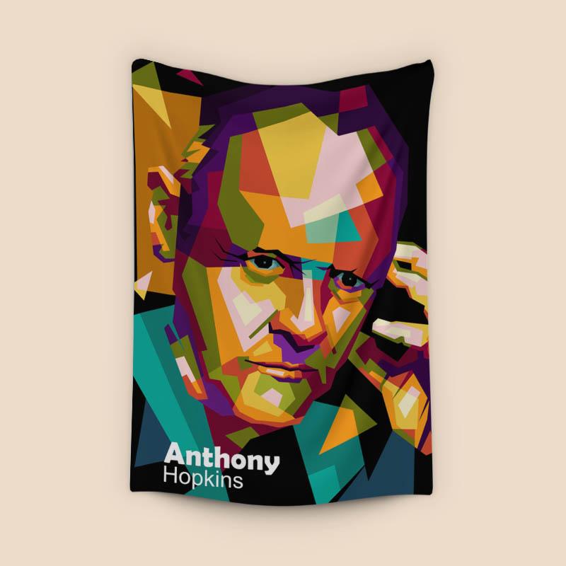 Anthony Hopkins in wpap pop art