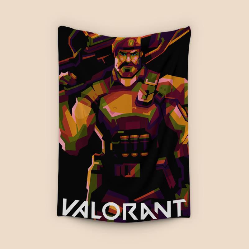 Brimstones Valorant in amazing pop art