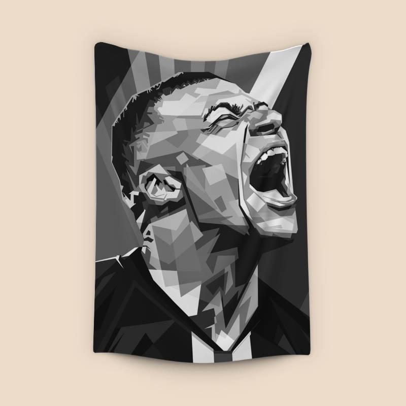 Kylian Mbappé in wpap Black &amp; white