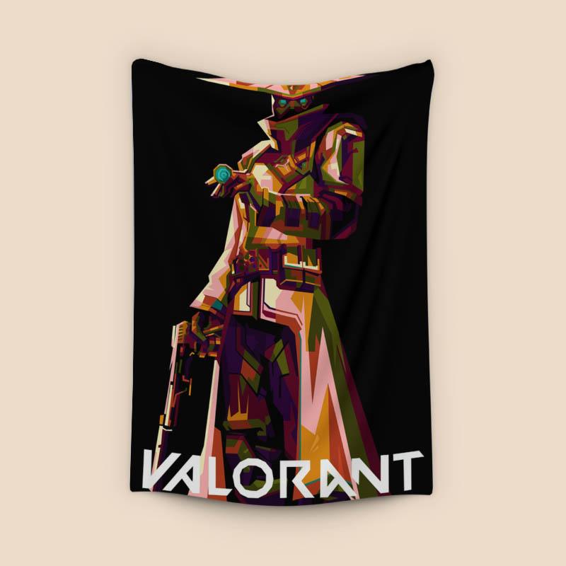 Chyper Valorant in wpap pop art