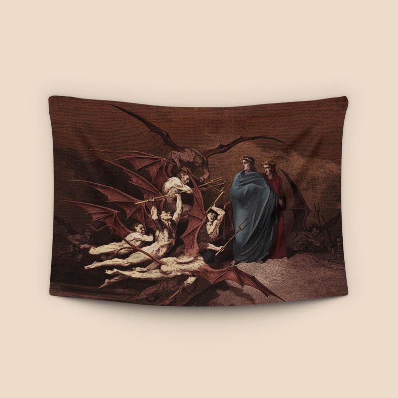 Dante and Virgil Attacked by Devils